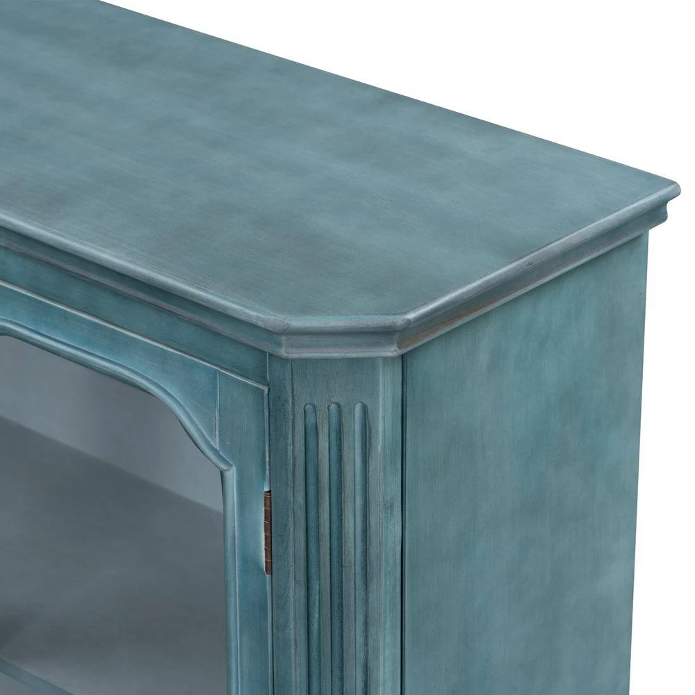 Antique Green Sideboard with with Adjustable Shelves by ATHMILE 5 Antique Green Sideboard with with Adjustable Shelves by ATHMILE - Image 5