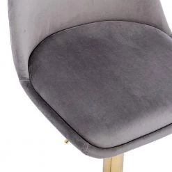 41 in. Gray Velvet Bar Stool (Set of 1) by ATHMILE -ATHMILE Sales Store grey athmile bar stools ddw39538756 44 1000