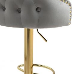 44.88 in. Gray Velvet Bar Stool (Set of 1) by ATHMILE 11 44.88 in. Gray Velvet Bar Stool (Set of 1) by ATHMILE -ATHMILE Sales Store grey athmile bar stools ddw39539736 1f 1000