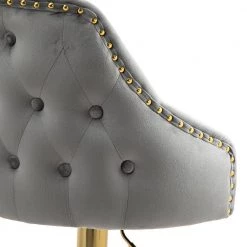 44.88 in. Gray Velvet Bar Stool (Set of 1) by ATHMILE 10 44.88 in. Gray Velvet Bar Stool (Set of 1) by ATHMILE -ATHMILE Sales Store grey athmile bar stools ddw39539736 4f 1000