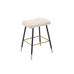 26.34 in. Ivory Backless Bar Stools with Velvet Seat (Set of 1) by ATHMILE 16 26.34 in. Ivory Backless Bar Stools with Velvet Seat (Set of 1) by ATHMILE -ATHMILE Sales Store ivory athmile bar stools gz b2w20221733 76 1000