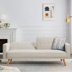 72.4 in. Light Beige Cotton Linen Twin Size Sofa Bed by ATHMILE 14 72.4 in. Light Beige Cotton Linen Twin Size Sofa Bed by ATHMILE -ATHMILE Sales Store light beige athmile sofa beds gz b2w20220025 4f 1000