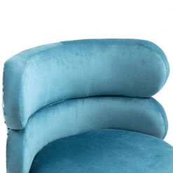 43 in. Light Blue Velvet Bar Stool (Set of 1) by ATHMILE -ATHMILE Sales Store light blue athmile bar stools ddw39539728 4f 1000