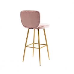 40.55 in. Pink Velvet Bar Stool (Set of 1) by ATHMILE -ATHMILE Sales Store light blue athmile bar stools ddw39540278 c3 1000