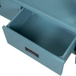 Light Blue 36 in. Modern Rectangle Wood Console Table Sofa Table for Living Room with 4-Drawers and 1-Shelf by ATHMILE -ATHMILE Sales Store light blue athmile console tables gz wf212304aac 44 1000