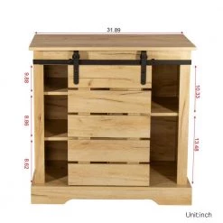 Light Brown China Cabinet by ATHMILE -ATHMILE Sales Store light brown athmile accent cabinets ddw33133049 44 1000