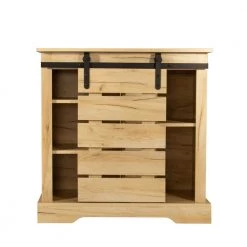 Light Brown China Cabinet by ATHMILE