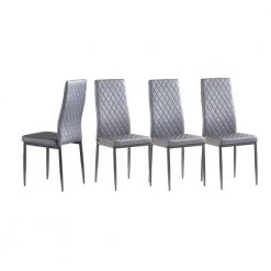 Light Gray Dining Chair (Set of 4) by ATHMILE