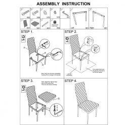Light Gray Dining Chair (Set of 6) by ATHMILE -ATHMILE Sales Store light gray athmile dining chairs gz b2w20221276 c3 1000