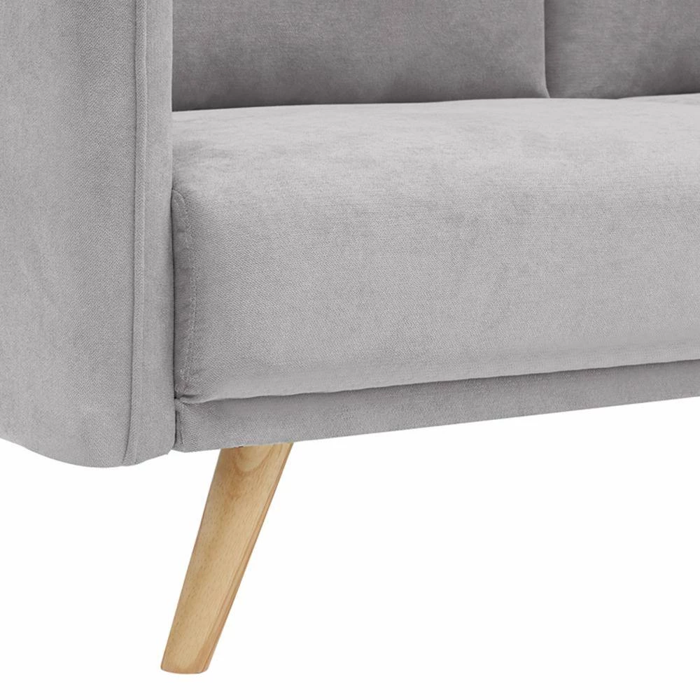 69 in. Light Gray Line 2-Seater Loveseat with Wood Legs by ATHMILE 8 69 in. Light Gray Line 2-Seater Loveseat with Wood Legs by ATHMILE - Image 8