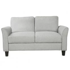 53.7 in. Light Gray Fabric 2-Seater Loveseat by ATHMILE