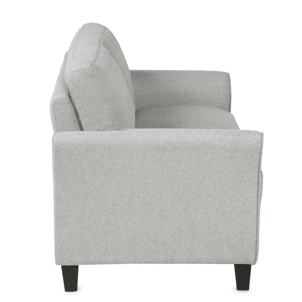 53.7 in. Light Gray Fabric 2-Seater Loveseat by ATHMILE 2 53.7 in. Light Gray Fabric 2-Seater Loveseat by ATHMILE - Image 2