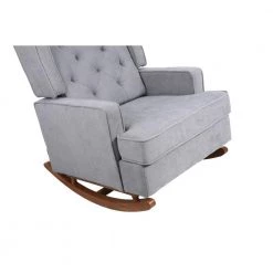 Gray Polyester Rocking Chair by ATHMILE -ATHMILE Sales Store light grey athmile rockers gliders ottomans ddw39538876 4f 1000