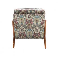 Multi-Colored Wood Frame Arm chair (Set of 1) by ATHMILE -ATHMILE Sales Store multi colored athmile accent chairs gz b2w20222253 4f 1000