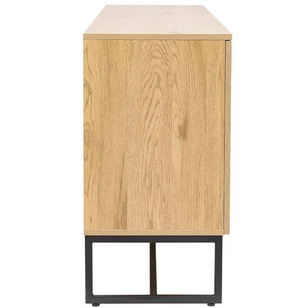 63 in. Natural Standard Rectangle Wood Console Table by ATHMILE 2 63 in. Natural Standard Rectangle Wood Console Table by ATHMILE - Image 2