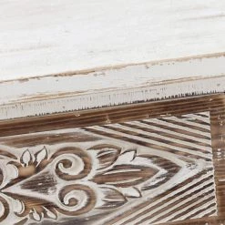 27.56 in. Natural Standard Rectangle Wood Console Table by ATHMILE -ATHMILE Sales Store natural athmile console tables dsjm237 1f 1000