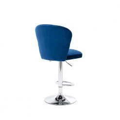 46.46 in. Navy Fabric Bar Stool (Set of 2) by ATHMILE -ATHMILE Sales Store navy athmile bar stools ddw39539411 4f 1000