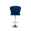 46.46 in. Navy Fabric Bar Stool (Set of 2) by ATHMILE