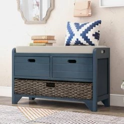 Navy Storage Bench 32 in. L x 11.8 in. W x 20 in. H by ATHMILE 11 Navy Storage Bench 32 in. L x 11.8 in. W x 20 in. H by ATHMILE -ATHMILE Sales Store navy athmile dining benches ccwf199578aam 31 1000