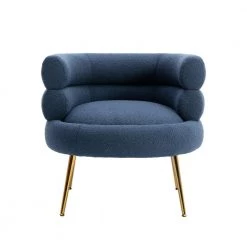 Navy Blue Accent Arm Chair (Set of 1) by ATHMILE