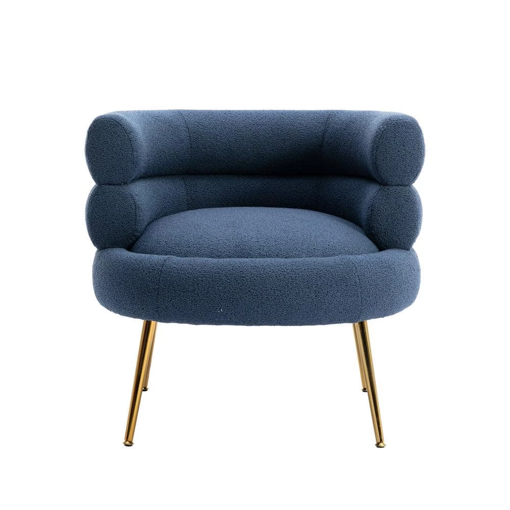 Navy Blue Accent Arm Chair (Set of 1) by ATHMILE 1 Navy Blue Accent Arm Chair (Set of 1) by ATHMILE
