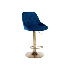 44.09 in. Low Back Navy Metal Frame Adjustable Cushioned Bar Stool with Toweling fabric Seat (Set of 1) by ATHMILE 13 44.09 in. Low Back Navy Metal Frame Adjustable Cushioned Bar Stool with Toweling fabric Seat (Set of 1) by ATHMILE -ATHMILE Sales Store navy blue athmile bar stools gz w39538736 4f 1000