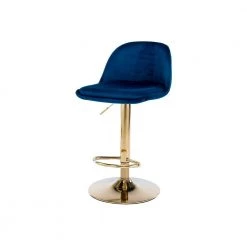 40.94 in. Low Back Navy Metal Frame Adjustable Cushioned Bar Stool with Toweling fabric Seat (Set of 1) by ATHMILE 15 40.94 in. Low Back Navy Metal Frame Adjustable Cushioned Bar Stool with Toweling fabric Seat (Set of 1) by ATHMILE -ATHMILE Sales Store navy blue athmile bar stools gz w39538749 fa 1000