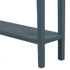60.03 in. W Navy Blue Standard Rectangle Wood Console Table by ATHMILE -ATHMILE Sales Store navy blue athmile console tables gz b2w20221369 fa 1000