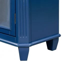 Navy Blue Sideboard with with Adjustable Shelves by ATHMILE -ATHMILE Sales Store navy blue athmile sideboards buffet tables gz b2w20221694 76 1000