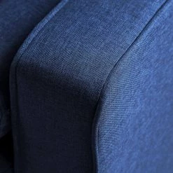 56 in. W Square Arm Polyester Straight Sofa in Navy Blue by ATHMILE -ATHMILE Sales Store navy blue athmile sofas couches ddw223s01505 44 1000