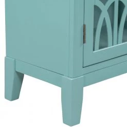 Navy Green Wood Accent Buffet Sideboard Storage Cabinet with Doors and Adjustable Shelf by ATHMILE 18 Navy Green Wood Accent Buffet Sideboard Storage Cabinet with Doors and Adjustable Shelf by ATHMILE -ATHMILE Sales Store navy green athmile accent cabinets gz wf285477aag 44 1000