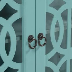 Navy Green Wood Accent Buffet Sideboard Storage Cabinet with Doors and Adjustable Shelf by ATHMILE 16 Navy Green Wood Accent Buffet Sideboard Storage Cabinet with Doors and Adjustable Shelf by ATHMILE -ATHMILE Sales Store navy green athmile accent cabinets gz wf285477aag 4f 1000