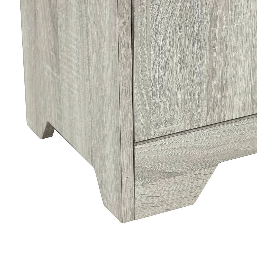 23.6 in. L x 11.8 in. W x 31.7 in. H Oak Square Freestanding Floor Storage Cabinet Adjustable Shelves for Home Kitchen by ATHMILE 8 23.6 in. L x 11.8 in. W x 31.7 in. H Oak Square Freestanding Floor Storage Cabinet Adjustable Shelves for Home Kitchen by ATHMILE - Image 8