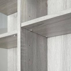 Oak Open Style Shelf Cabinet with Adjustable Plates Ample Storage Space by ATHMILE -ATHMILE Sales Store oak athmile accent cabinets gz wf283640aal 44 1000