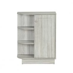 Oak Open Style Shelf Cabinet with Adjustable Plates Ample Storage Space by ATHMILE