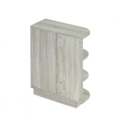 Oak Open Style Shelf Cabinet with Adjustable Plates Ample Storage Space by ATHMILE -ATHMILE Sales Store oak athmile accent cabinets gz wf283640aal 66 1000