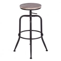 30 in. Oak Wood Bar Stool (Set of 2) by ATHMILE