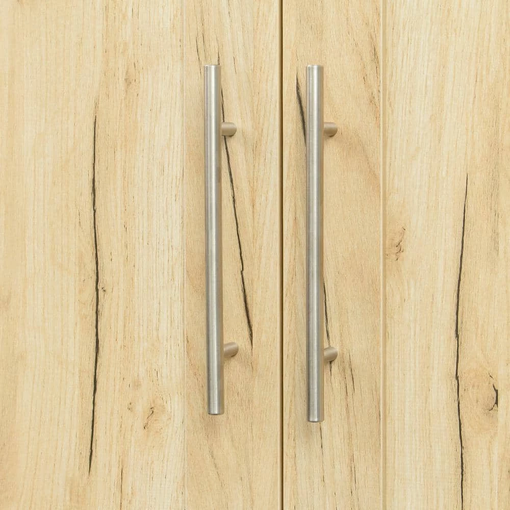 Oak High Wardrobe and Kitchen Cabinet with 2 Doors and 3 Partitions by ATHMILE 6 Oak High Wardrobe and Kitchen Cabinet with 2 Doors and 3 Partitions by ATHMILE - Image 6