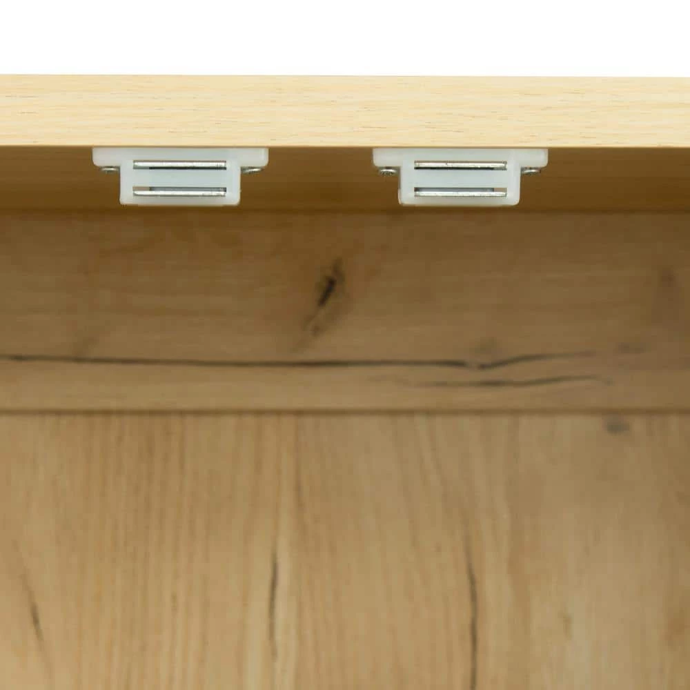 Oak High Wardrobe and Kitchen Cabinet with 2 Doors and 3 Partitions by ATHMILE 7 Oak High Wardrobe and Kitchen Cabinet with 2 Doors and 3 Partitions by ATHMILE - Image 7