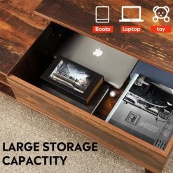 39.37 in. Oak Rectangle Wood Lift Top Coffee Table with Hidden Compartment and Adjustable Storage Shelf by ATHMILE 8 39.37 in. Oak Rectangle Wood Lift Top Coffee Table with Hidden Compartment and Adjustable Storage Shelf by ATHMILE -ATHMILE Sales Store oak athmile coffee tables gz b2w20221408 4f 1000