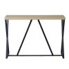 47.2 in. Beige Standard Rectangle Wood Console Table with Metal Frame by ATHMILE