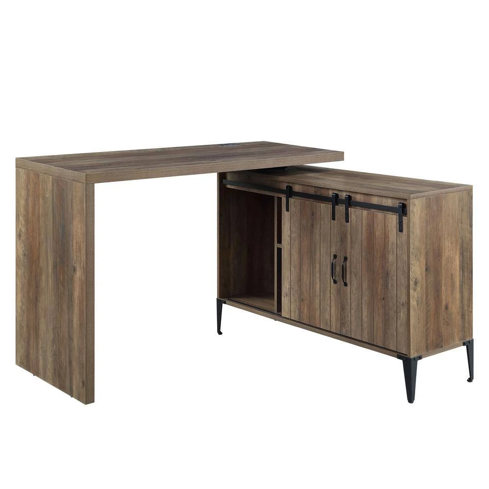52 in. Retangular Oak Wood Writing Desk by ATHMILE 7 52 in. Retangular Oak Wood Writing Desk by ATHMILE - Image 7