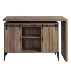 52 in. Retangular Oak Wood Writing Desk by ATHMILE