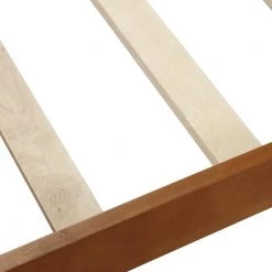 Oak Wood Platform Bed Twin Bed Frame Mattress Foundation Sleigh Bed with Headboard by ATHMILE -ATHMILE Sales Store oak athmile platform beds zg wf192439aal fa 1000