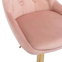 44.09 in. Low Back Pink Metal Frame Adjustable Cushioned Bar Stool with Toweling fabric Seat (Set of 1) by ATHMILE 13 44.09 in. Low Back Pink Metal Frame Adjustable Cushioned Bar Stool with Toweling fabric Seat (Set of 1) by ATHMILE -ATHMILE Sales Store pink athmile bar stools gz w39538744 1f 1000