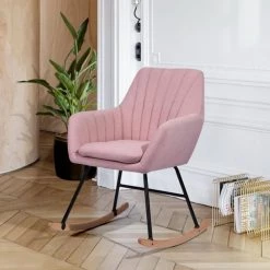 Pink Rocking Chair (Set of 1) by ATHMILE 15 Pink Rocking Chair (Set of 1) by ATHMILE -ATHMILE Sales Store pink athmile rockers gliders ottomans gz b2w20221044 31 1000