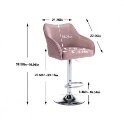 46.06 in. H Purple Fabric Bar Stool (Set of 2) by ATHMILE 11 46.06 in. H Purple Fabric Bar Stool (Set of 2) by ATHMILE -ATHMILE Sales Store purple athmile bar stools ddw39539414 1f 1000