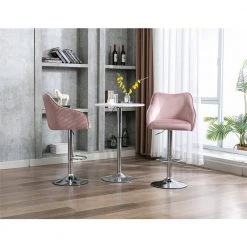 46.06 in. H Purple Fabric Bar Stool (Set of 2) by ATHMILE 13 46.06 in. H Purple Fabric Bar Stool (Set of 2) by ATHMILE -ATHMILE Sales Store purple athmile bar stools ddw39539414 31 1000