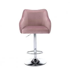 46.06 in. H Purple Fabric Bar Stool (Set of 2) by ATHMILE