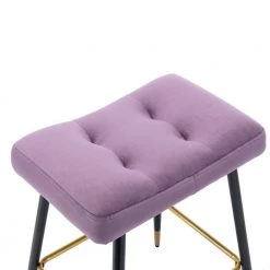 26.34 in. Purple Backless Metal Frame Bar Stool with Velvet Seat (Set of 1) by ATHMILE 13 26.34 in. Purple Backless Metal Frame Bar Stool with Velvet Seat (Set of 1) by ATHMILE -ATHMILE Sales Store purple athmile bar stools gz b2w20221737 1f 1000